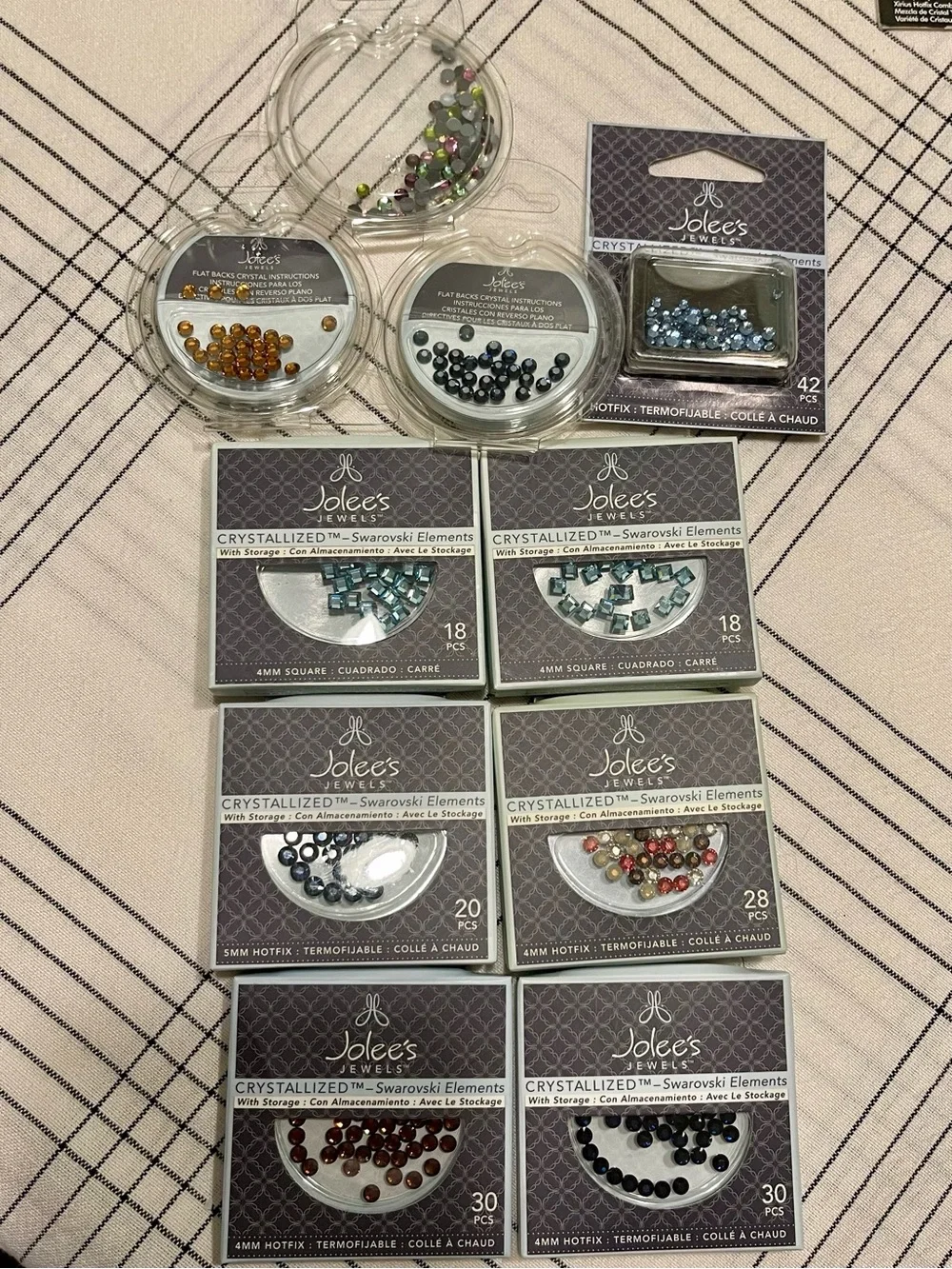 HOT FIX SWAROVSKI CRYSTALS AND TOOLS BUNDLE  MIXED COLORS NEW/SEALED